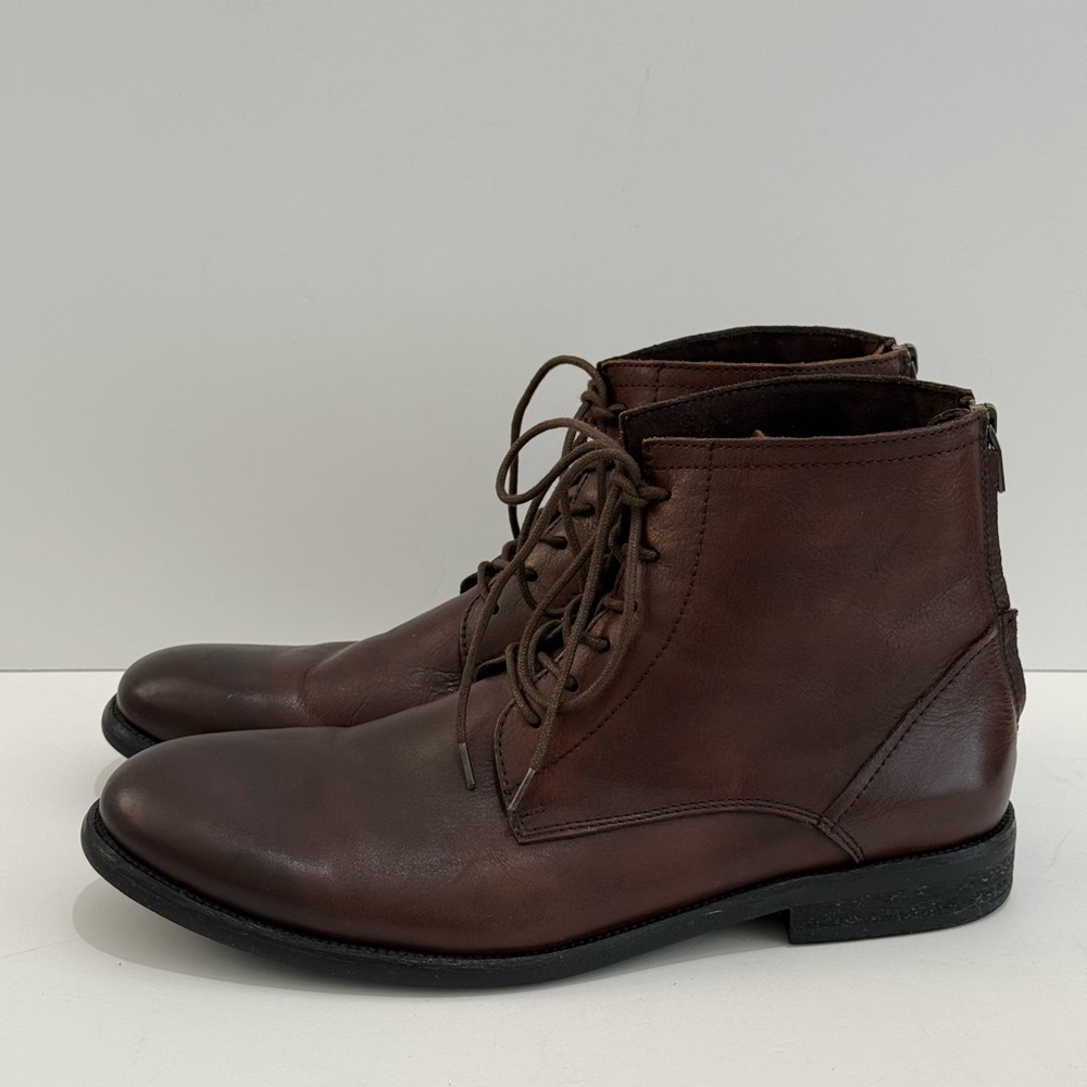 Kenneth Cole Men's Chester Brown Leather Boots -12